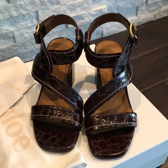 NWT CHLOE CANDICE STRAP 70MM SANDALS