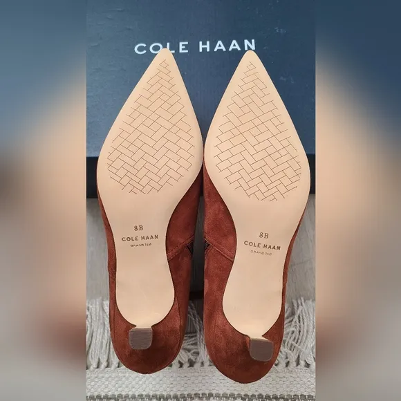 NWT Cole Haan Marcy Chelsea Suede Ankle Boots
