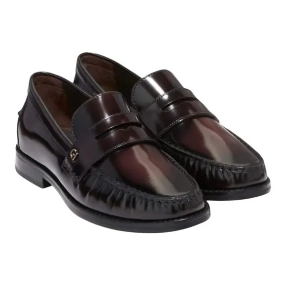 NWT Cole Haan Women’s Lux Pinch Penny Loafer Deep Burgundy Sz 9