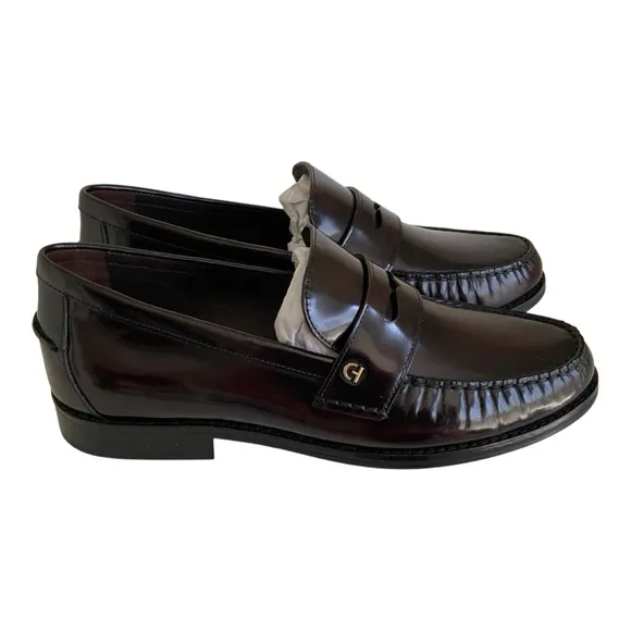 NWT Cole Haan Women’s Lux Pinch Penny Loafer Deep Burgundy Sz 9