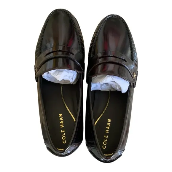 NWT Cole Haan Women’s Lux Pinch Penny Loafer Deep Burgundy Sz 9