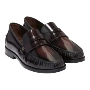 NWT Cole Haan Women’s Lux Pinch Penny Loafer Deep Burgundy Sz 9