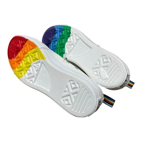 NWT Converse Chuck Taylor All Star Rainbow Platform Pride Oxford Sneaker Sz 9.5