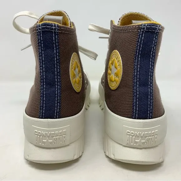 NWT! Converse Chuck Taylor Lugged 2.0 Platform Denim High Top Sneakers Size 8