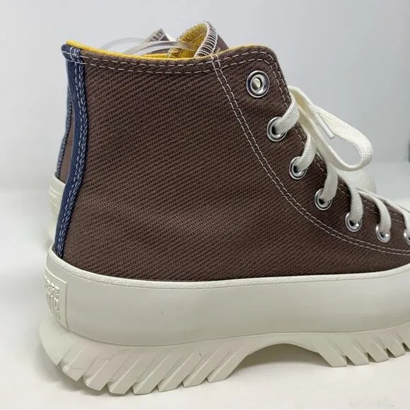 NWT! Converse Chuck Taylor Lugged 2.0 Platform Denim High Top Sneakers Size 8