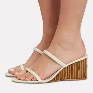 NWT Cult Gaia bamboo Eva leather sandals