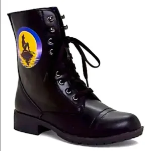 NWT Disney’s The Little Mermaid Ariel Silhouette Combat Boots