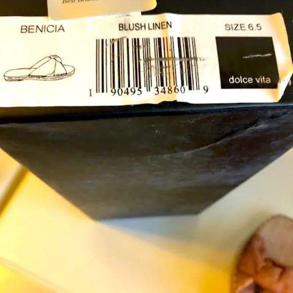 NWT DOLCE VITA Benicia Blush Linen Espadrilles Flat Slides Sandal Various Sizes