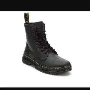 NWT Dr. Martens Black Combs Leather Combat Boots Size 10