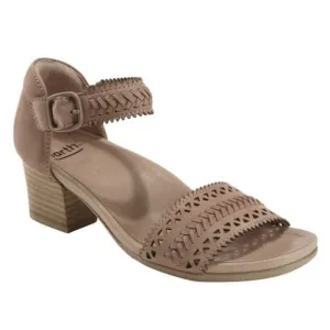 NWT Earth Ivy Seneca Heeled Leather Sandals Dark Blush 9