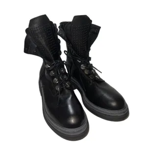 NWT Emanuele Cranston Leather Combat Boots Size 8