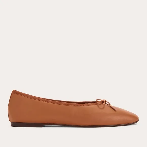 NWT Everlane day Ballet flats  toasted almond brown women's size 8.5