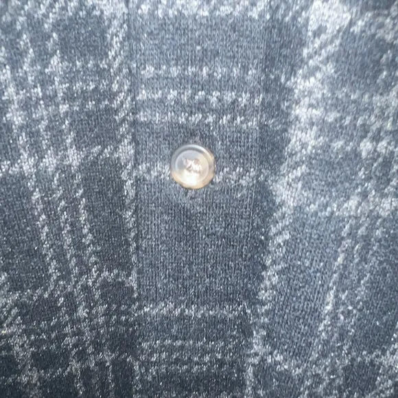 NWT Faherty Legend Gray Plaid Sweater Dress Knee Length