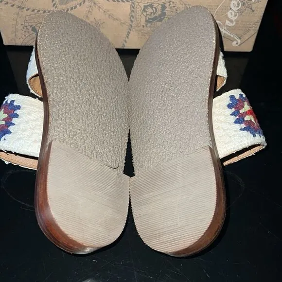 NWT Free People crochet sandals 37.5