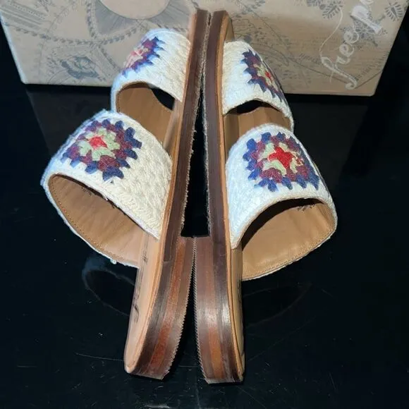 NWT Free People crochet sandals 37.5