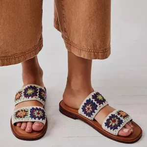 NWT Free People crochet sandals 37.5