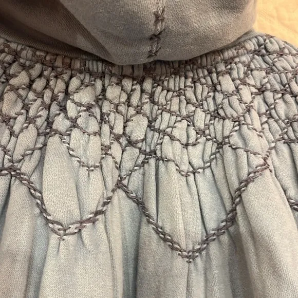 NWT Free People Marty Smocked Mini Dress