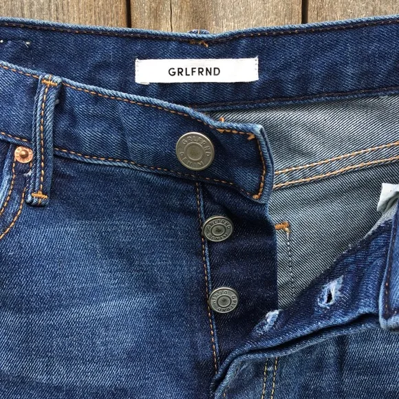 NWT Grlfrnd Yasmin Skinny Jean Cotton Elastane Joan Jett Blue 28