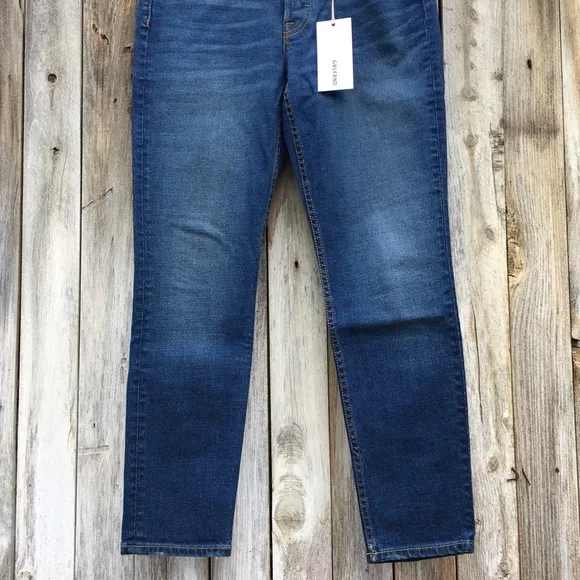 NWT Grlfrnd Yasmin Skinny Jean Cotton Elastane Joan Jett Blue 28