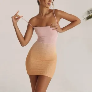 NWT House of CB Deva Ombré Mini Dress Sz Small $225