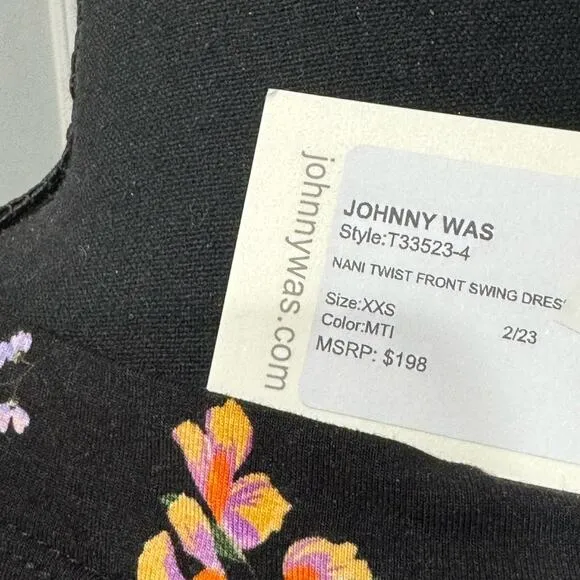 NWT! Johnny Was Nani Twist Front Swing Dress - Size XXS