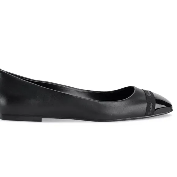 NWT KARL LAGERFELD PARIS Women's Zayne Square-Toe Ballet Flats Size 8