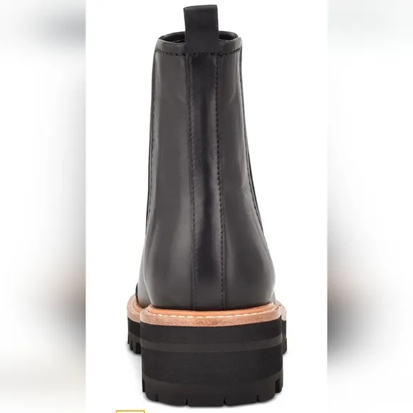 NWT Marc Fisher LTD Womens Ilora Leather Ankle Chelsea Boots in Black Size 8 1/2