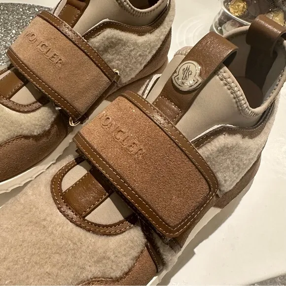 NWT Moncler Suede Low Top Sneakers Size 35 (US 5)