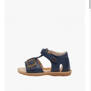 NWT NATURINO QUARZO Leather sandals with strap in Blue