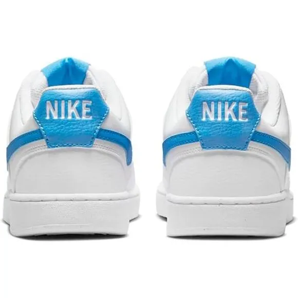 NWT Nike Men's Low-Top Sneakers, White Lt Photo Blue-Size 8.5