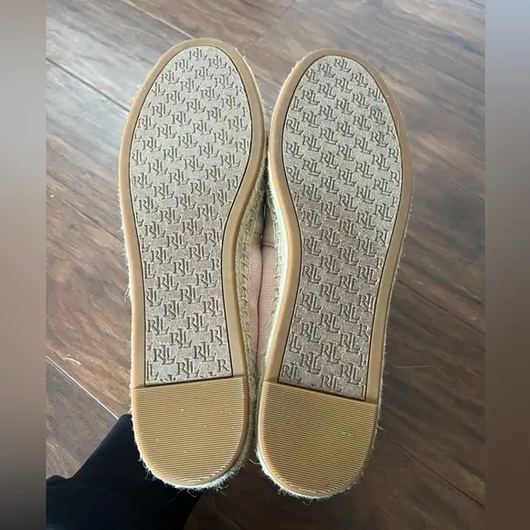 NWT Ralph Lauren Cayley III Canvas Espadrilles- Women's Pink, Size 8.5