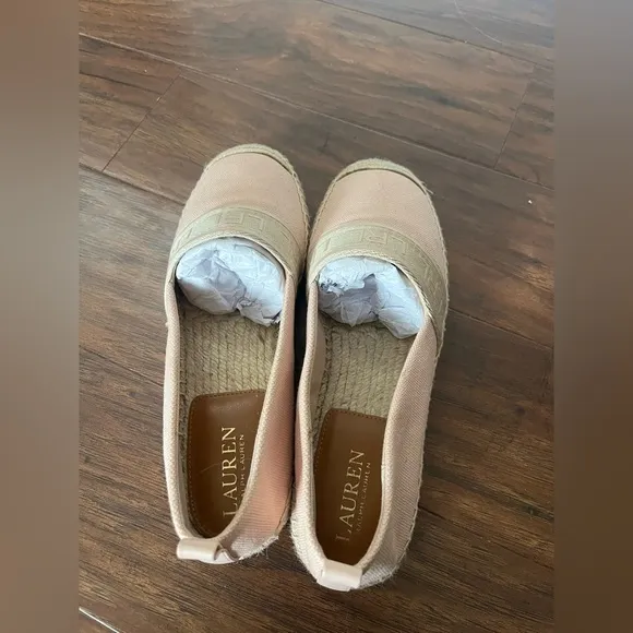 NWT Ralph Lauren Cayley III Canvas Espadrilles- Women's Pink, Size 8.5