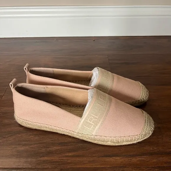 NWT Ralph Lauren Cayley III Canvas Espadrilles- Women's Pink, Size 8.5