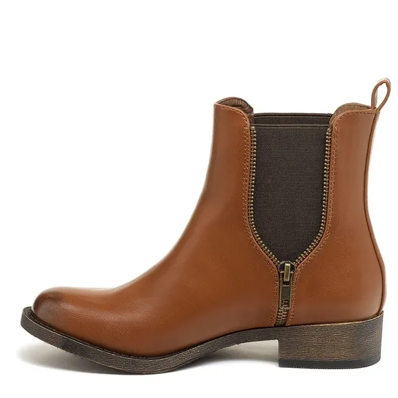 NWT Rocket Dog Camilla Tan Brown Chelsea Ankle Boots