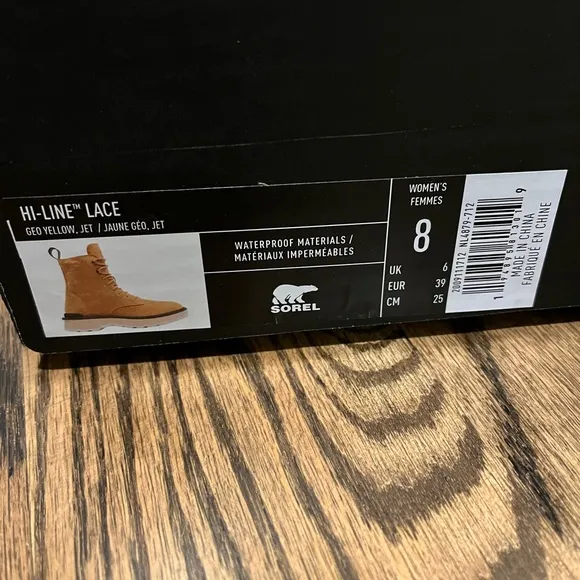 NWT Sorel Hi-Line lace combat boots size 8