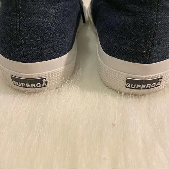 NWT Superga Denim Platform Sneakers