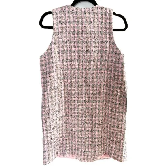 NWT Tuckernuck Pomander Place  Ethereal Tweed Pink Peony Bianca Dress Large