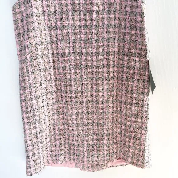 NWT Tuckernuck Pomander Place  Ethereal Tweed Pink Peony Bianca Dress Large
