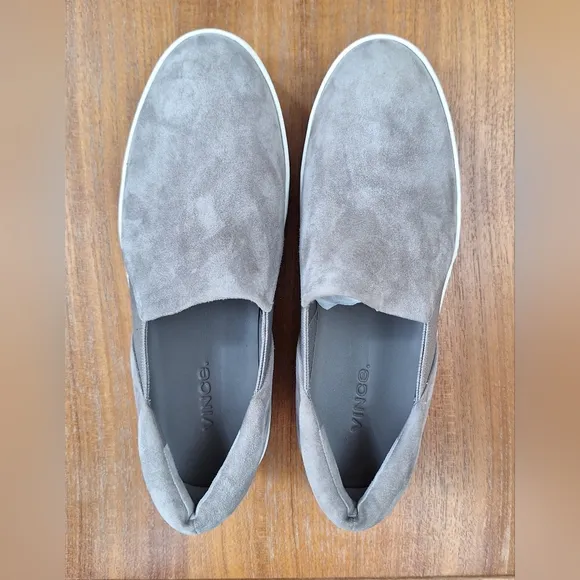 NWT Vince Warren sneakers minimalist capsule suede comfy skate platform slip ons