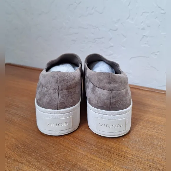 NWT Vince Warren sneakers minimalist capsule suede comfy skate platform slip ons