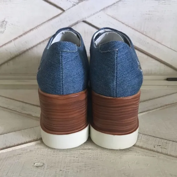 NWT y2k Star Denim platform sneakers by Seniorah size 6.5