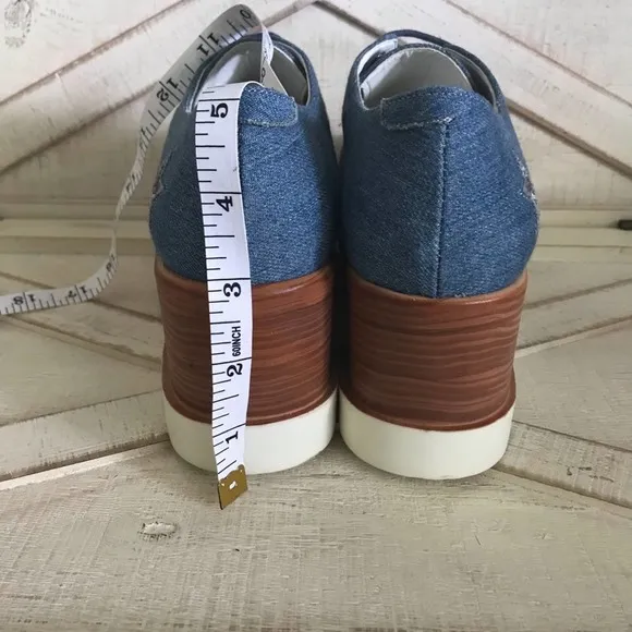 NWT y2k Star Denim platform sneakers by Seniorah size 6.5