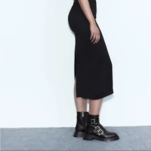 NWT Zara Studded Buckle Combat Boots