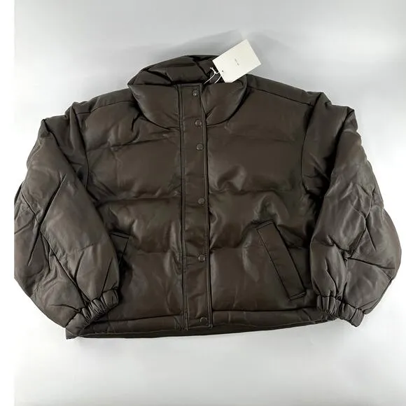 OAK   FORT Turkish Coffee Puffer Jacket Small