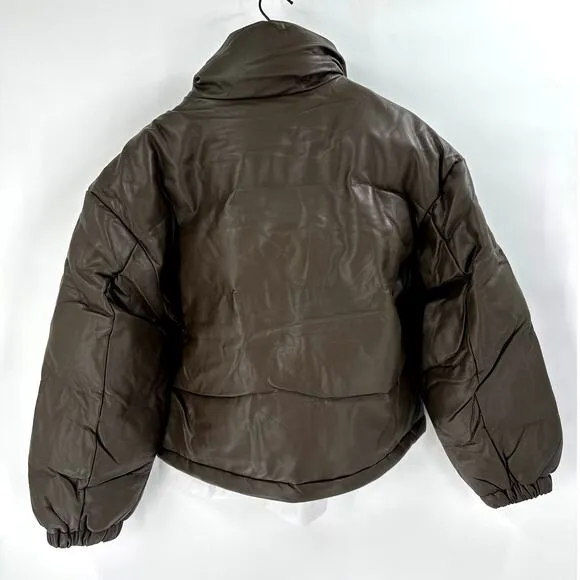 OAK   FORT Turkish Coffee Puffer Jacket Small