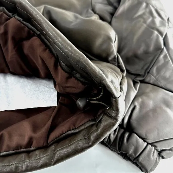 OAK   FORT Turkish Coffee Puffer Jacket Small