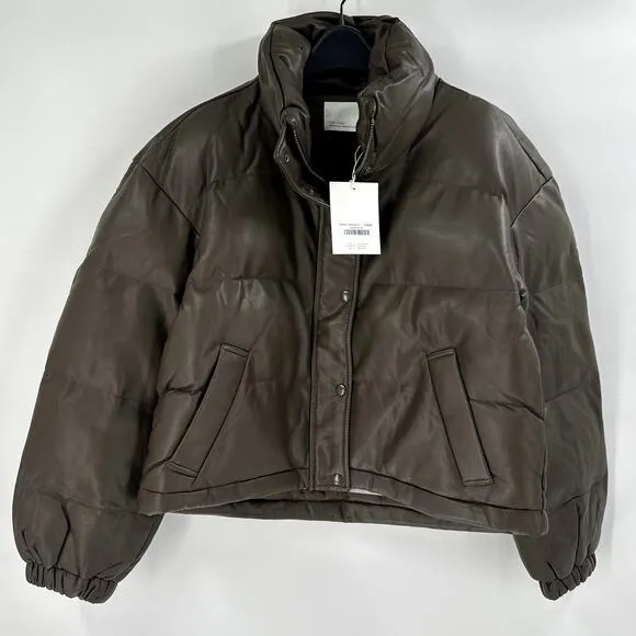OAK   FORT Turkish Coffee Puffer Jacket Small