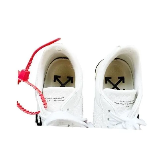 OFF-WHITE ‘White Black’ Vulcanized Low Top Sneakers