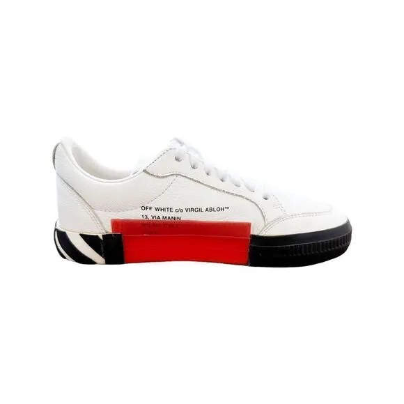 OFF-WHITE ‘White Black’ Vulcanized Low Top Sneakers