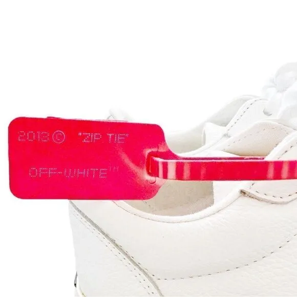 OFF-WHITE ‘White Black’ Vulcanized Low Top Sneakers